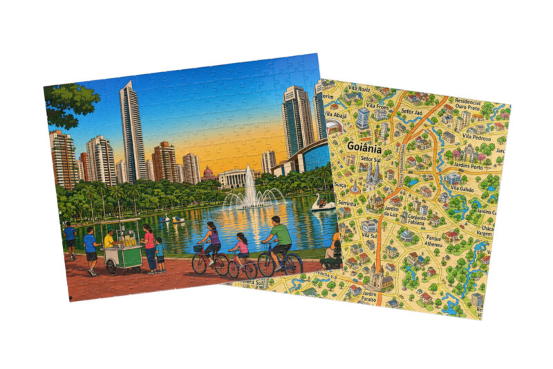 Goiânia — City + Map Puzzle Set