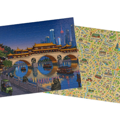 Chengdu — City + Map Puzzle Set