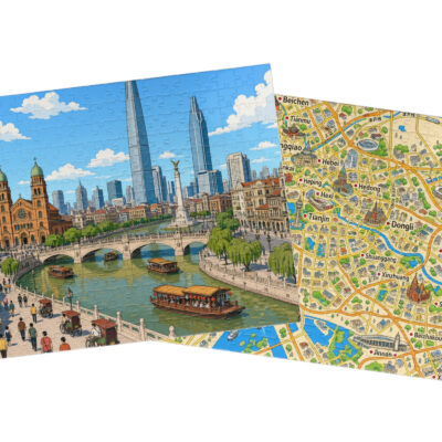 Tianjin — City + Map Puzzle Set