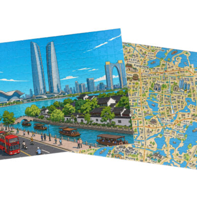 Suzhou — City + Map Puzzle Set