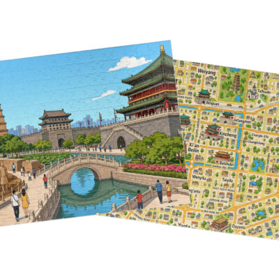 Xi’an — City + Map Puzzle Set