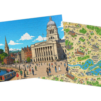 Nottingham — City + Map Puzzle Set