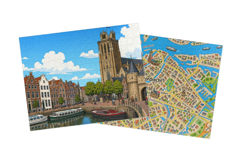 Dordrecht — City + Map Puzzle Set