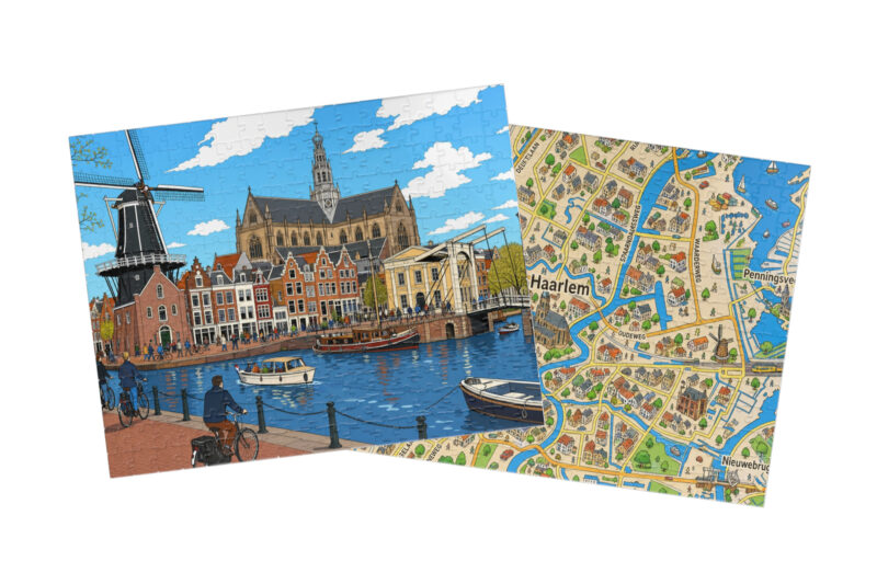Haarlem — City + Map Puzzle Set
