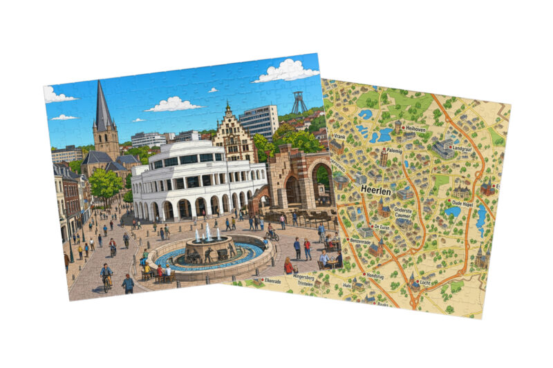 Heerlen — City + Map Puzzle Set