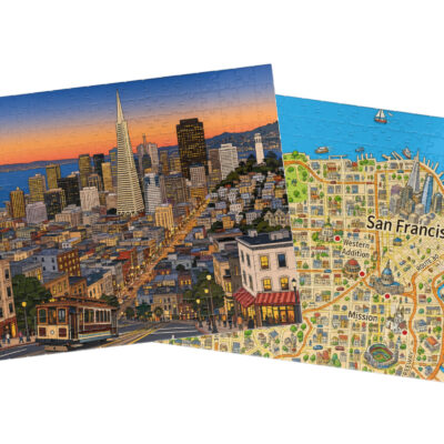 San Francisco — City + Map Puzzle Set