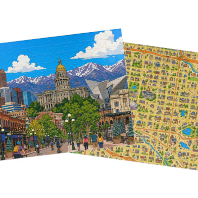 Denver — City + Map Puzzle Set