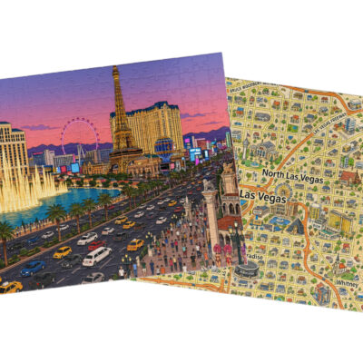 Las Vegas — City + Map Puzzle Set
