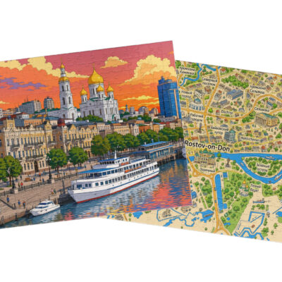 Rostov-on-Don — City + Map Puzzle Set