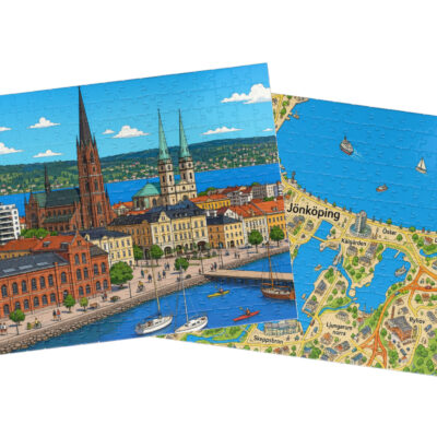 Jönköping — City + Map Puzzle Set