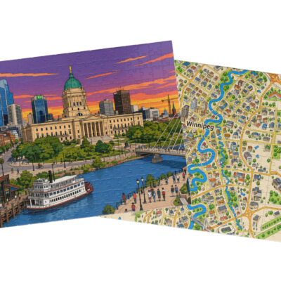 Winnipeg — City + Map Puzzle Set
