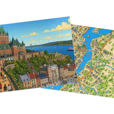 Quebec City — City + Map Puzzle Set
