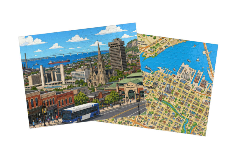 Hamilton — City + Map Puzzle Set