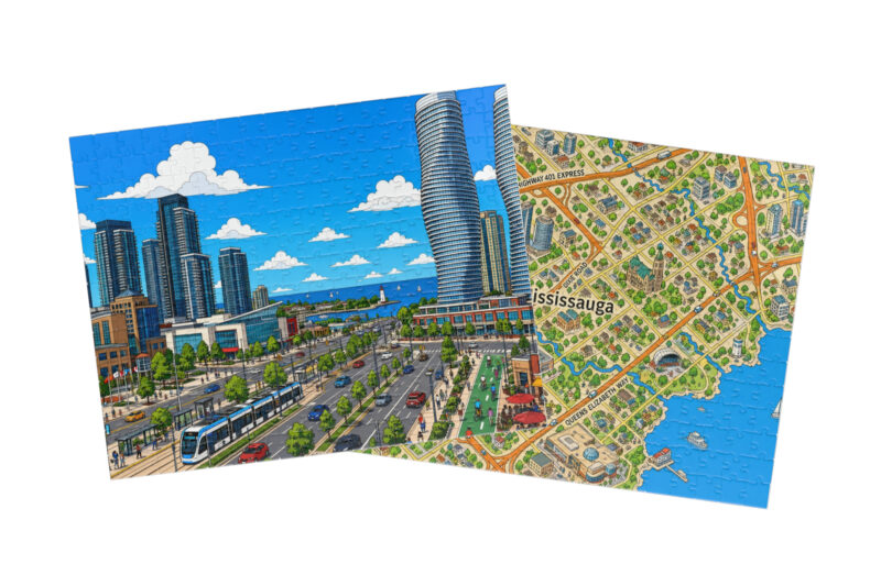 Mississauga — City + Map Puzzle Set