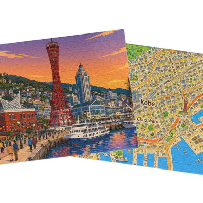 Kōbe — City + Map Puzzle Set