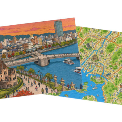 Hiroshima — City + Map Puzzle Set