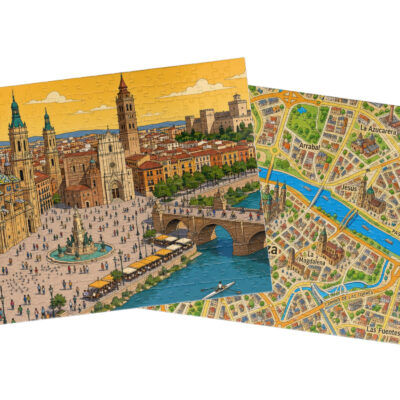 Zaragoza — City + Map Puzzle Set