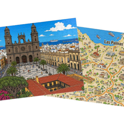 Las Palmas — City + Map Puzzle Set