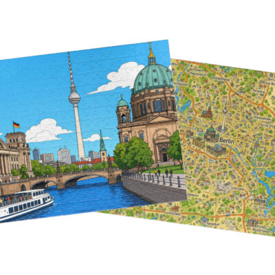Berlin — City + Map Puzzle Set