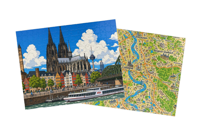 Cologne — City + Map Puzzle Set