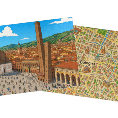 Bologna — City + Map Puzzle Set