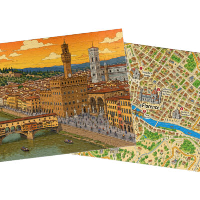 Florence — City + Map Puzzle Set