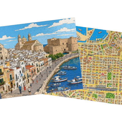 Bari — City + Map Puzzle Set