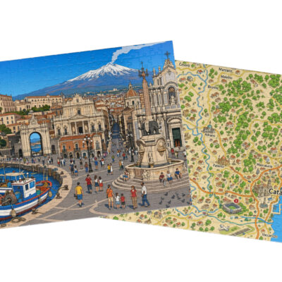 Catania — City + Map Puzzle Set