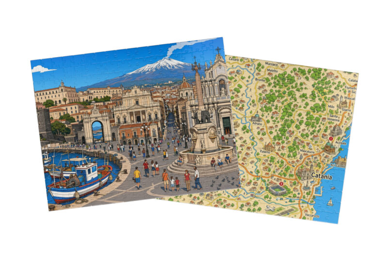 Catania — City + Map Puzzle Set