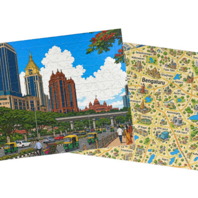 Bangalore — City + Map Puzzle Set