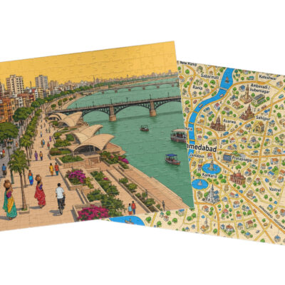 Ahmedabad — City + Map Puzzle Set