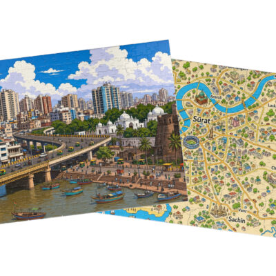 Sūrat — City + Map Puzzle Set