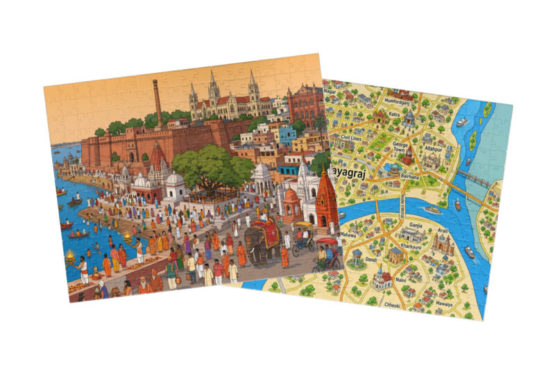 Prayagraj — City + Map Puzzle Set