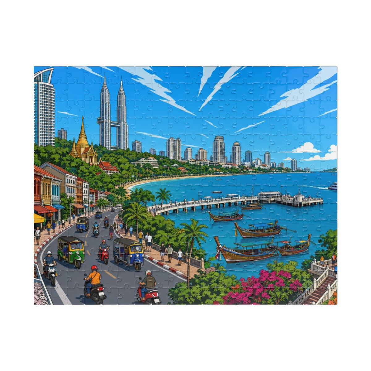 Chon Buri city puzzle