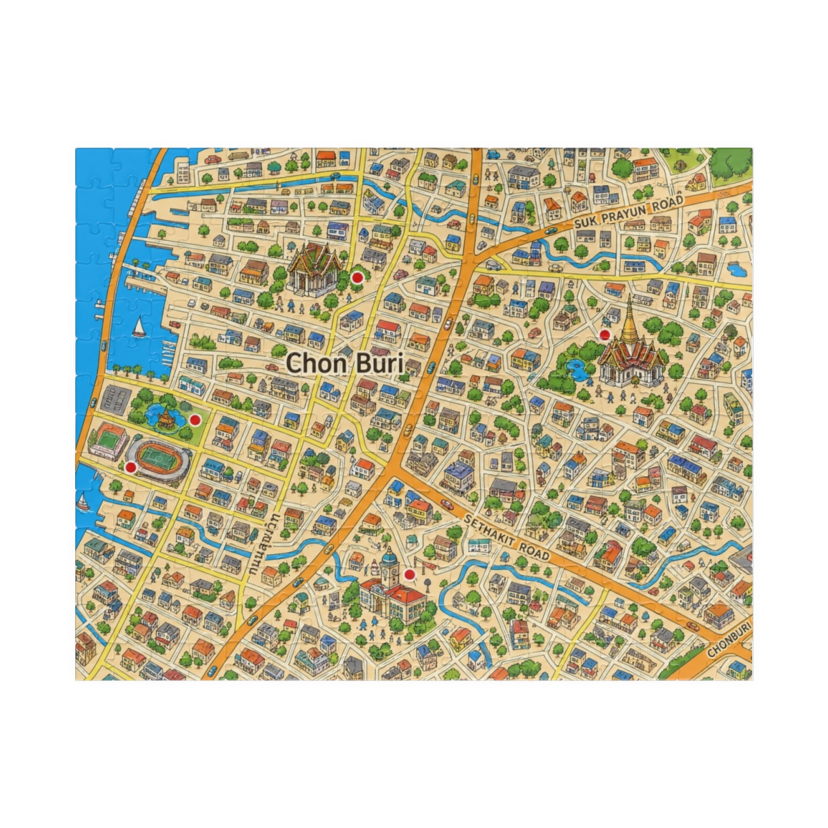 Chon Buri map puzzle