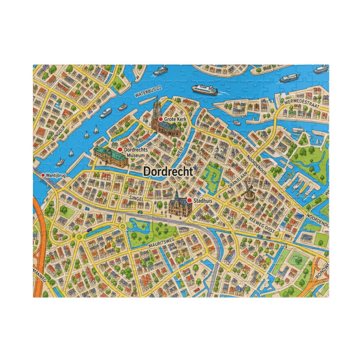 Dordrecht map puzzle