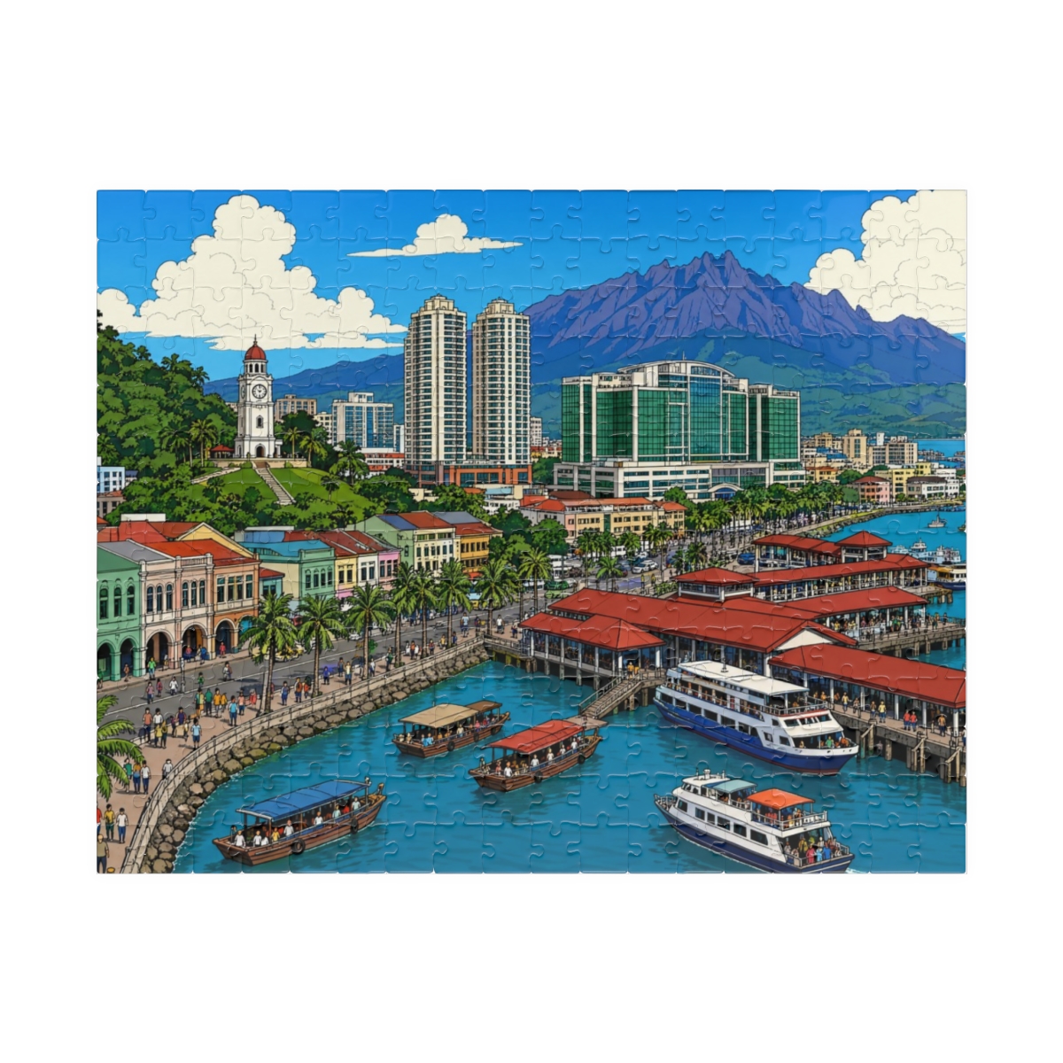 Kota Kinabalu city puzzle