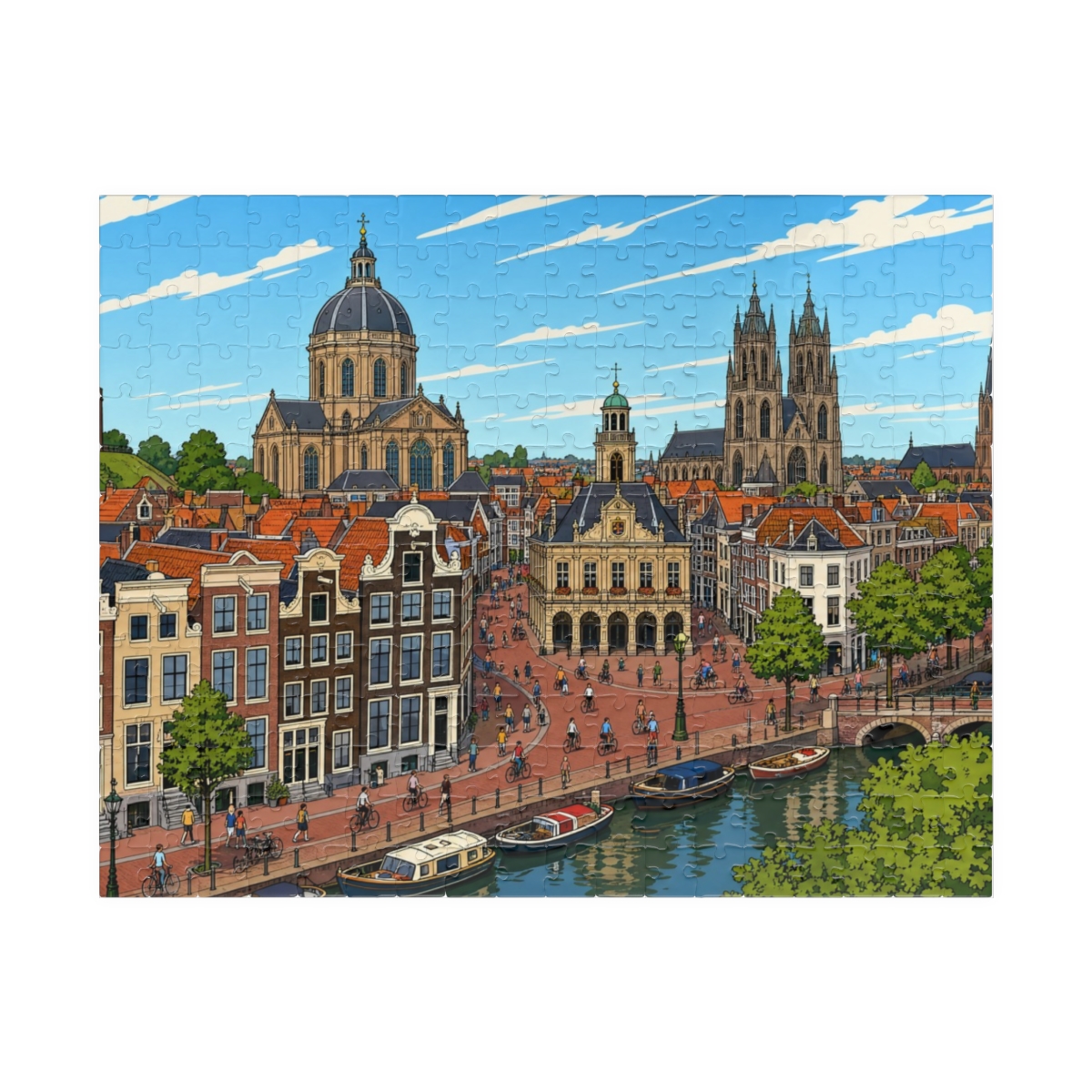 Leiden city puzzle