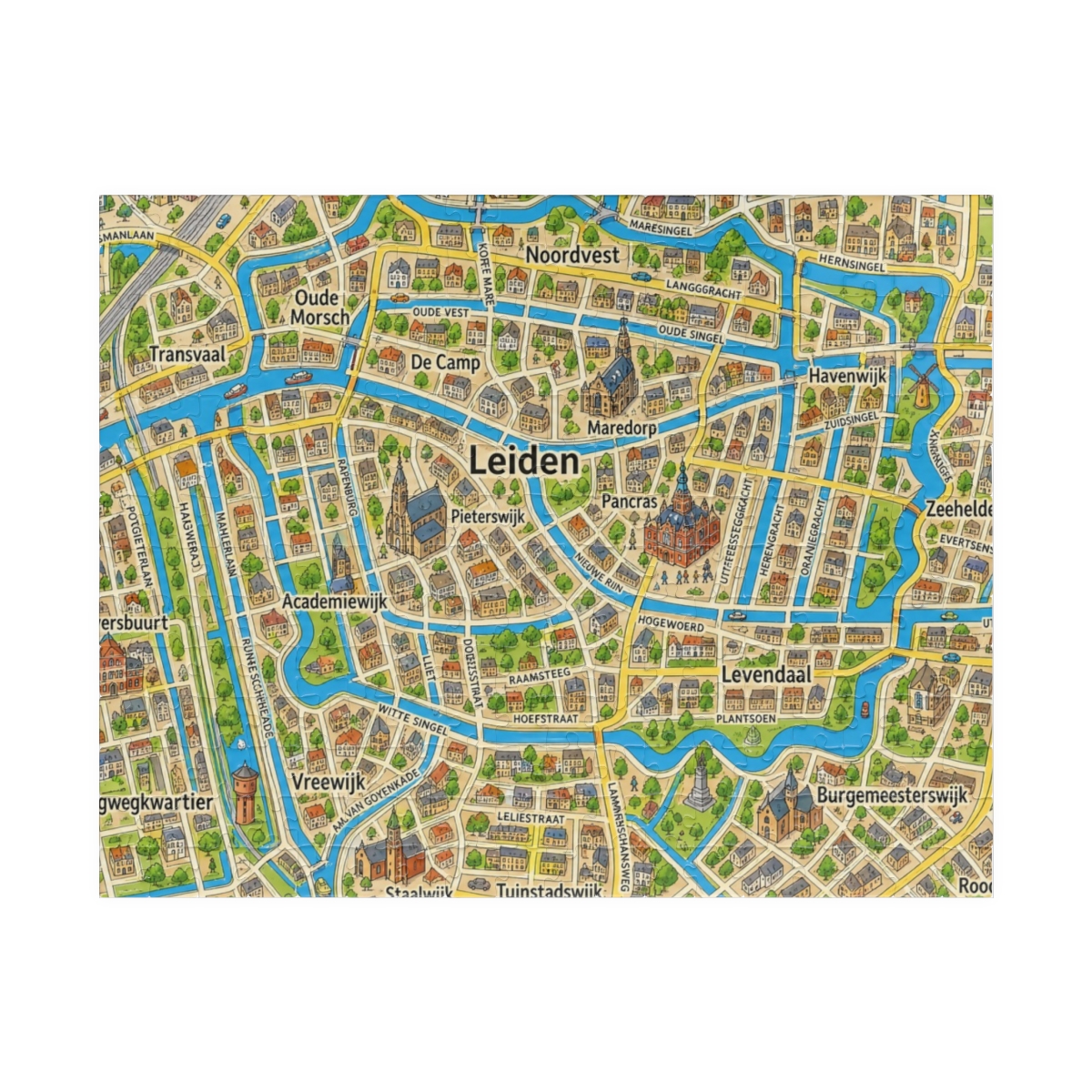 Leiden map puzzle