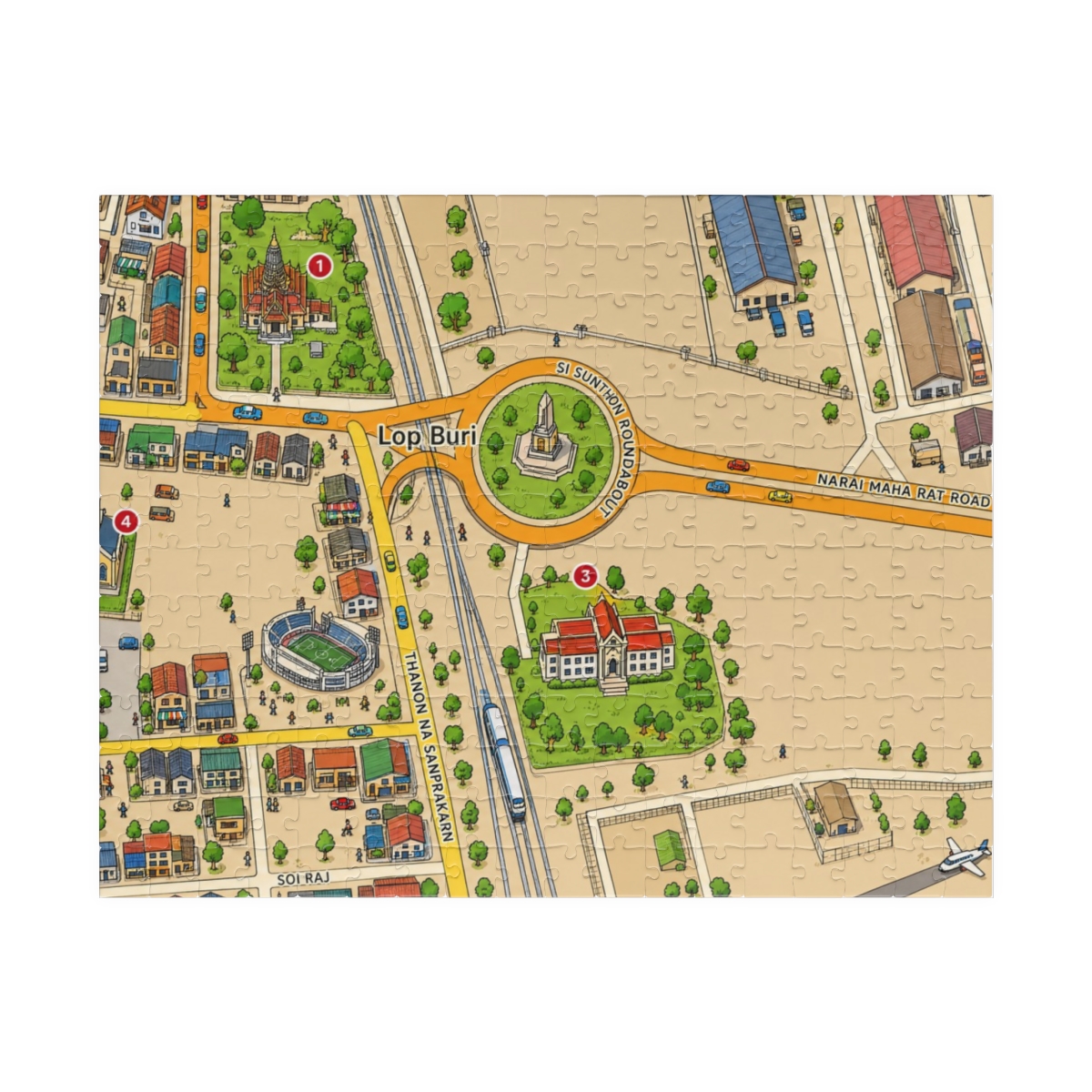 Lop Buri map puzzle