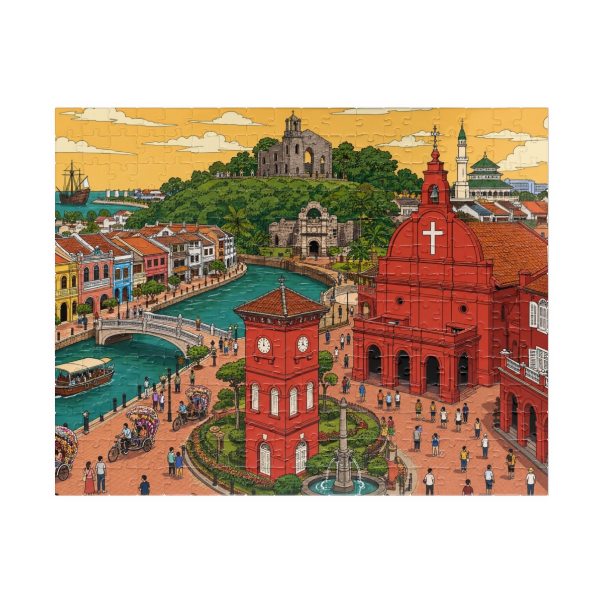 Malacca city puzzle