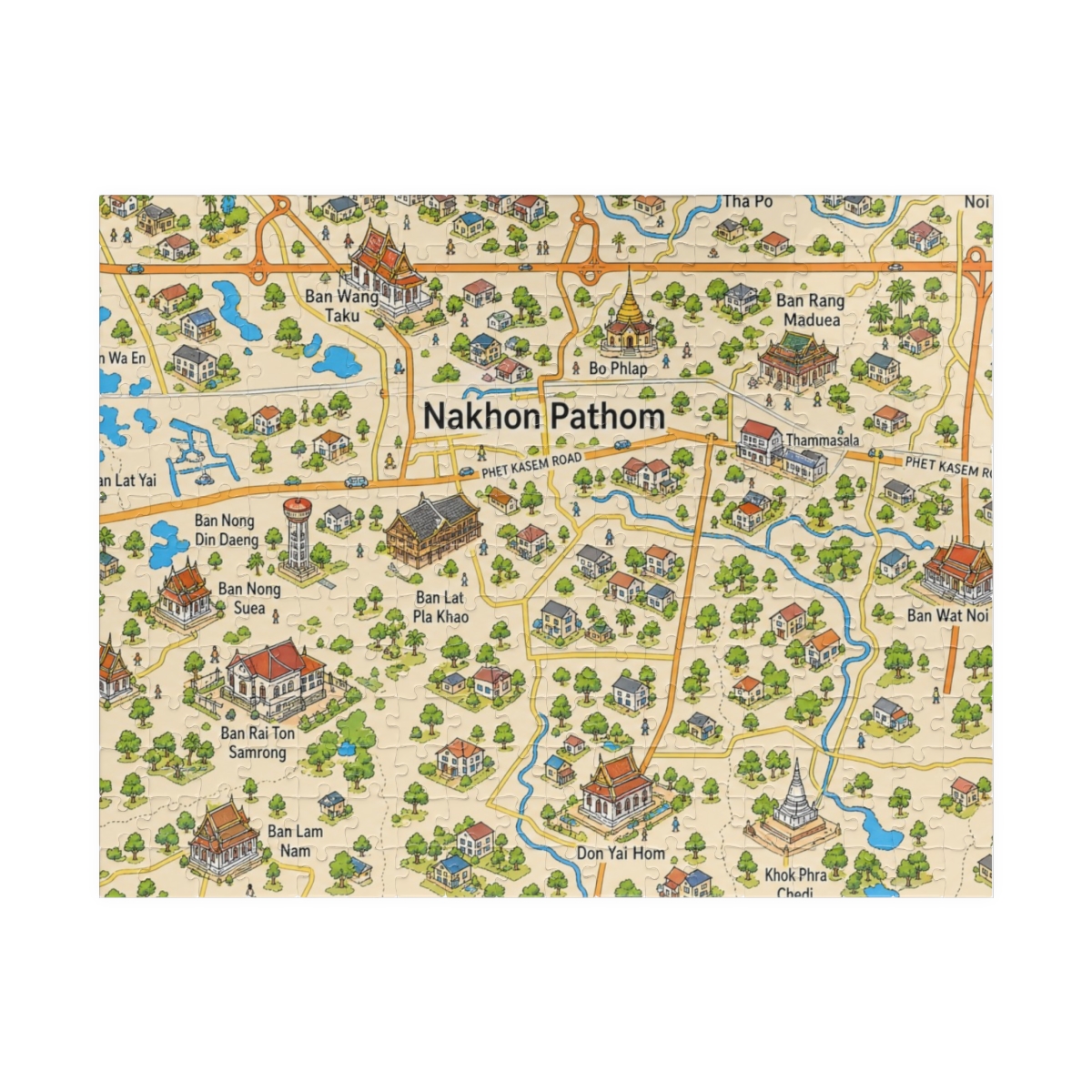 Nakhon Pathom map puzzle