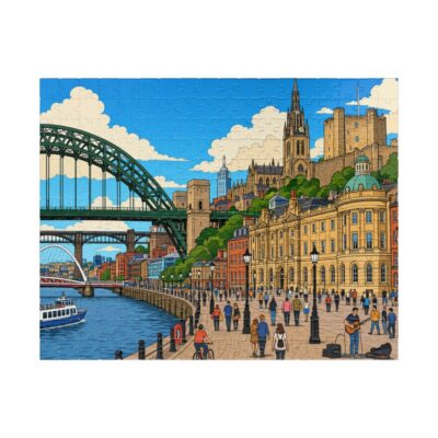 Newcastle upon Tyne — City + Map Puzzle Set