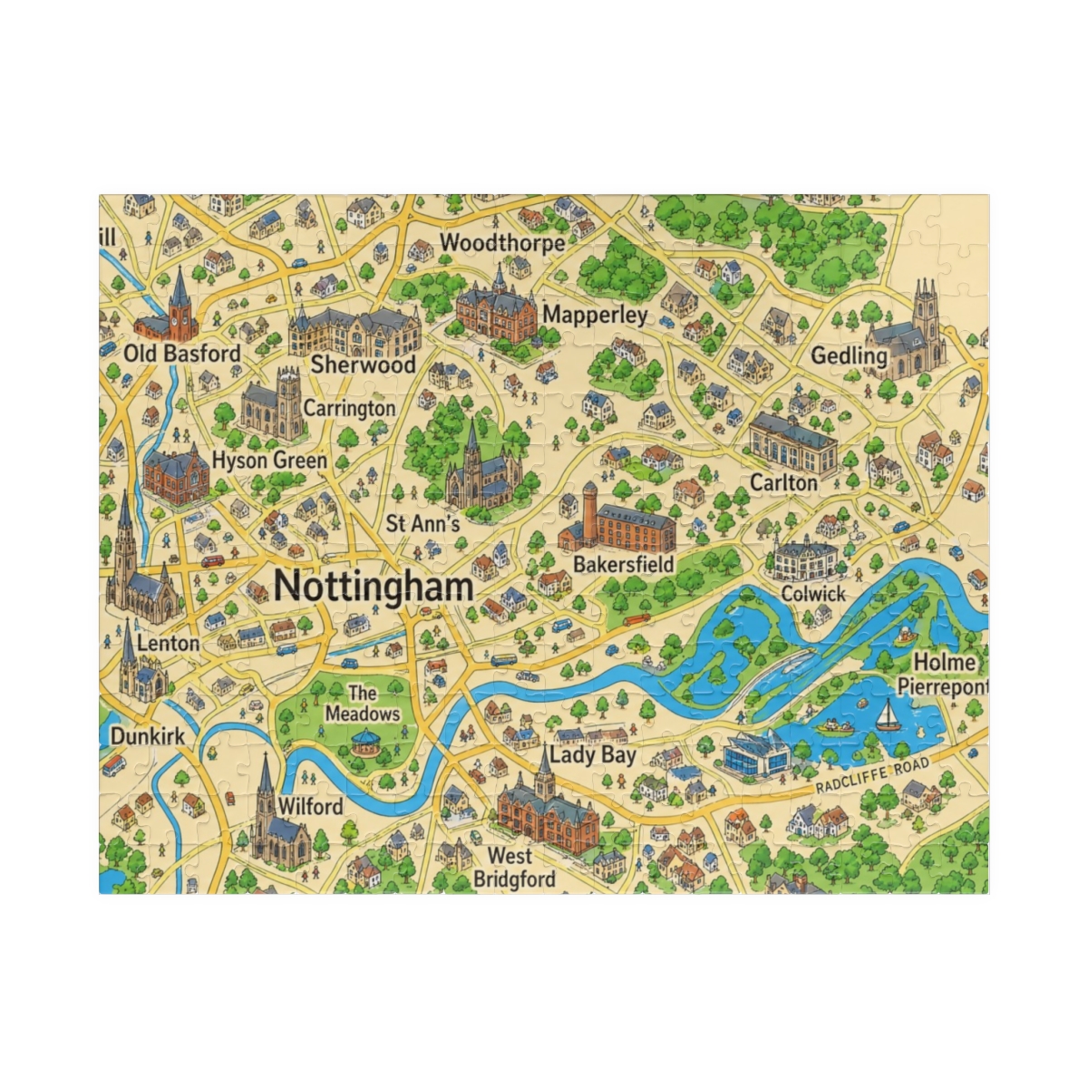 Nottingham map puzzle