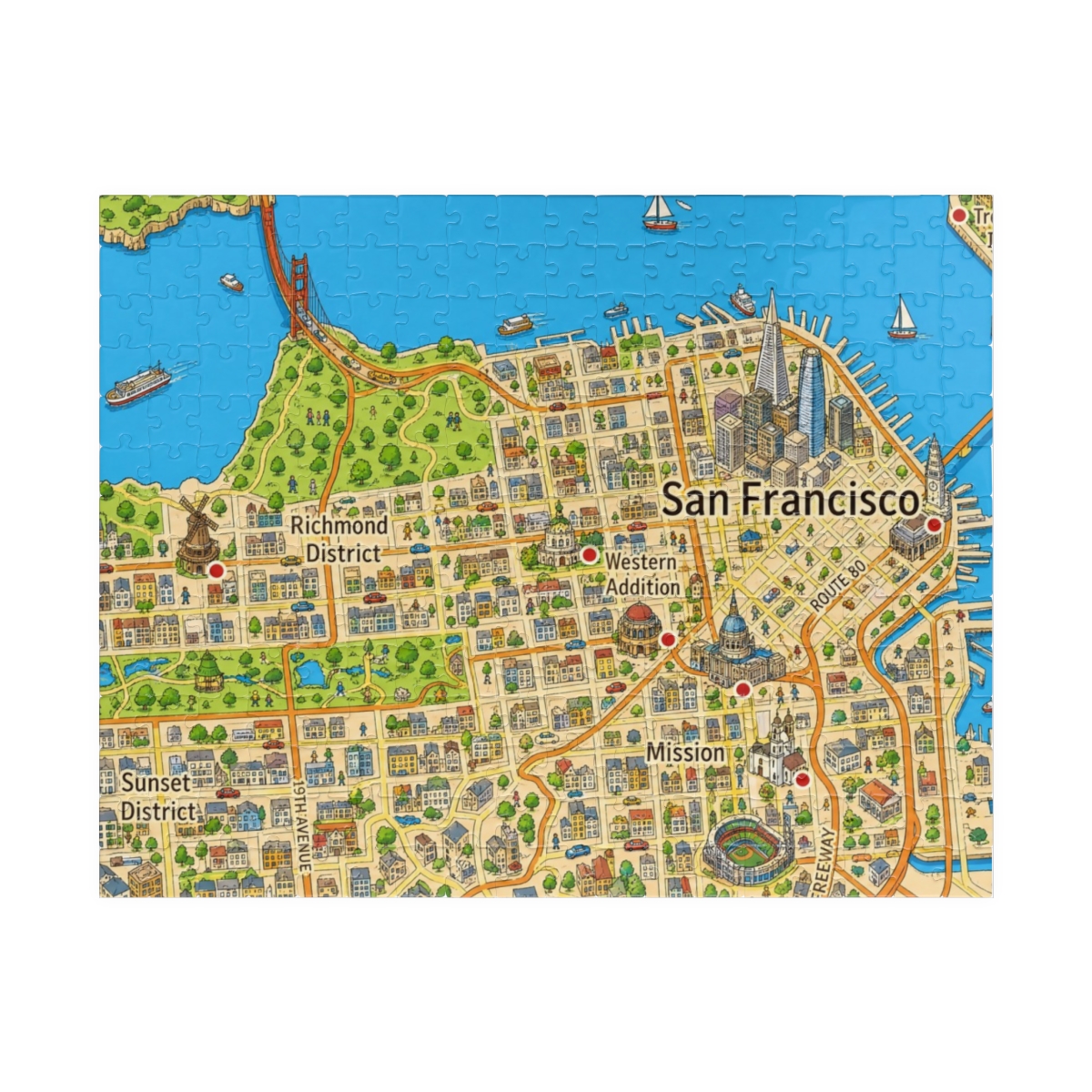 San Francisco map puzzle