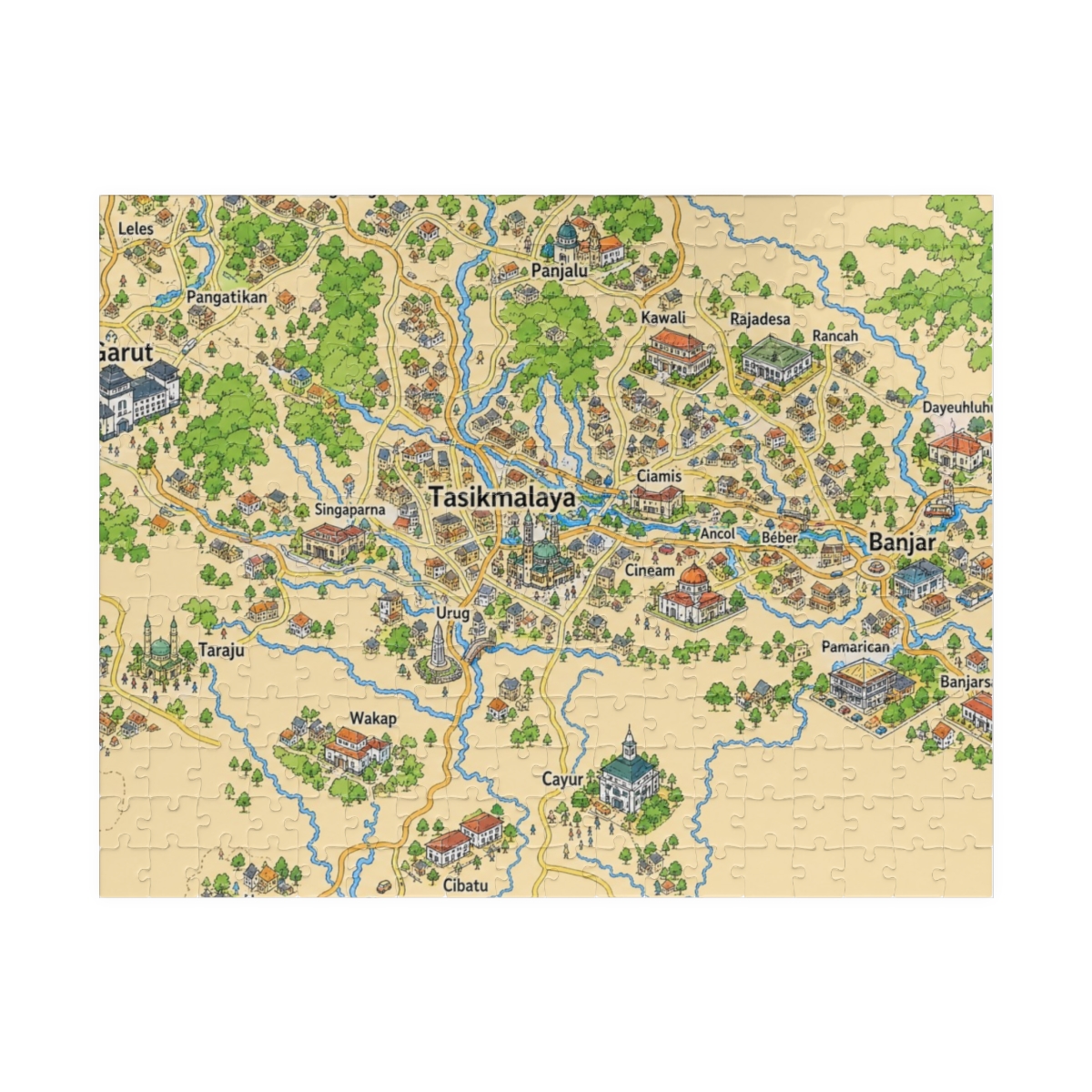 Tasikmalaya map puzzle
