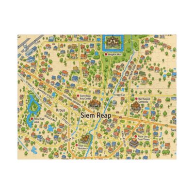 Siem Reap Map Puzzle