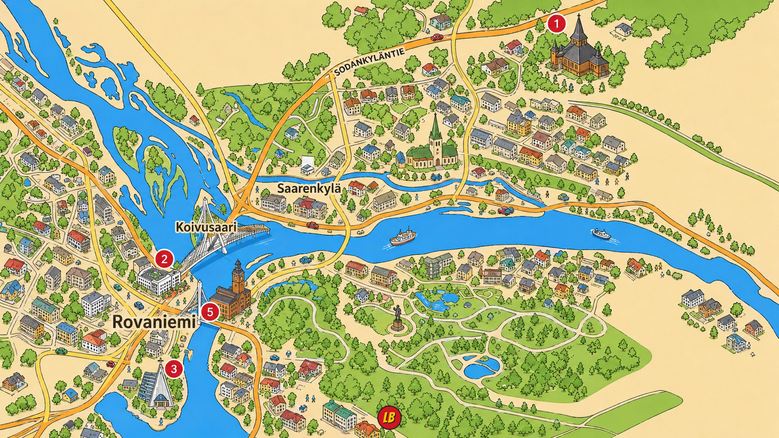 Map of Rovaniemi