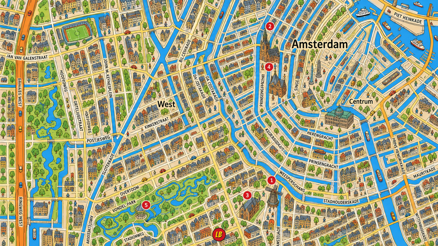 Map of Amsterdam