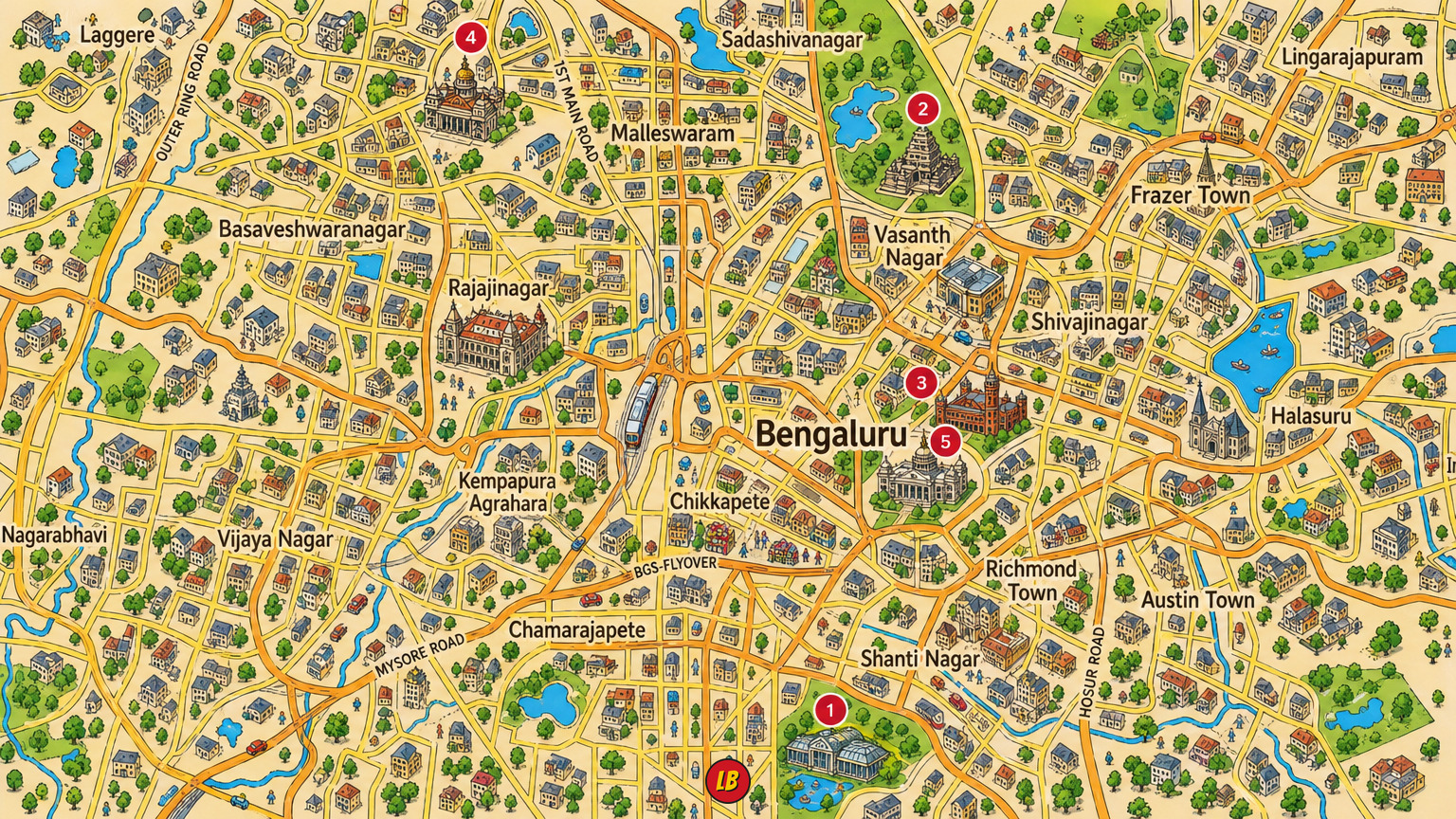 Map of Bangalore
